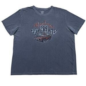 Lucky Brand Ford Mustang Graphic T Shirt Blue Size 2XL
